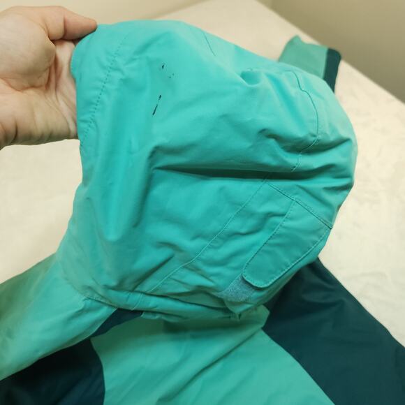 Columbia Winter Jacket Womens Small Green Turquoise Blue Omni-Heat Insulated - Picture 7 of 15